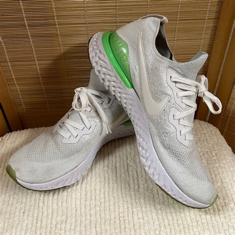 Nike Shoes Nike Epic React Flyknit White Lime Blast Mens Shoes