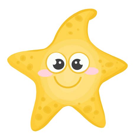 Free Cartoon drawing of a starfish, sea animal illustration 16475088 PNG with Transparent Background