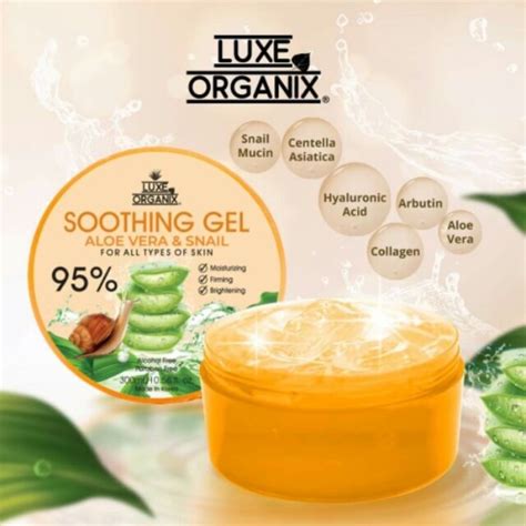 Luxe Organix Soothing Gel Aloe Vera And Snail Shopee Philippines