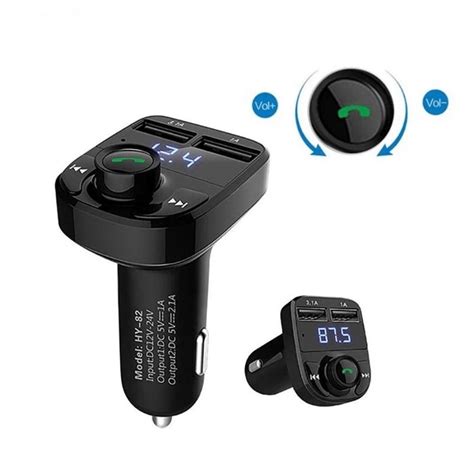 Jual FM Transmitter Bluetooth Modulator Mobil Charger Dual Port USB