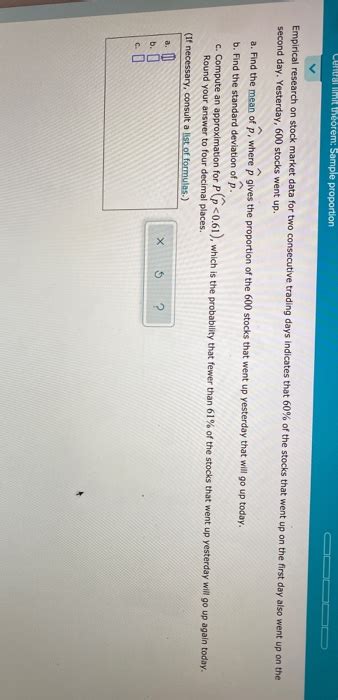 Solved Central Limit Theorem Sample Proportion Empirical Chegg