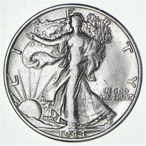 Strong Feather Details D Walking Liberty Half Dollar Property Room