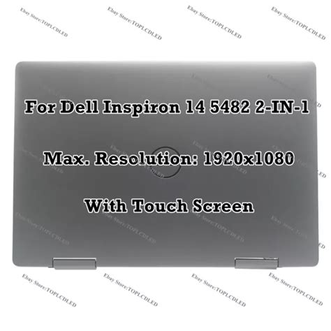 ARGENT 14 DELL Inspiron 14 5482 2 en 1 FHD Écran LCD Tactile Panneau