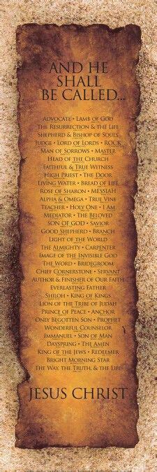 Pin By John Zumpano On My God Names Of Christ Words Christ