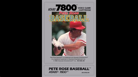 Pete Rose Baseball Atari Youtube