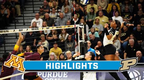 Minnesota At Purdue Highlights Big Ten Volleyball Oct