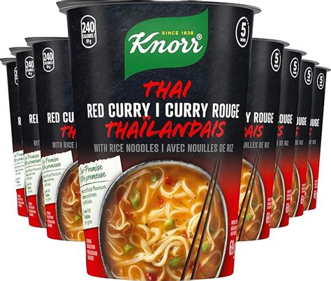 Knorr Red Curry Thai Soup With Rice Noodles 8 X 69g Quecan Distribution