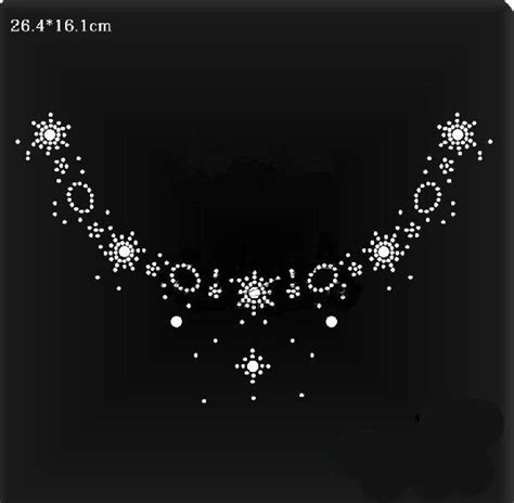 Pc Lot Hot Fix Rhinestones Motif Design Iron On Transfer Motifs