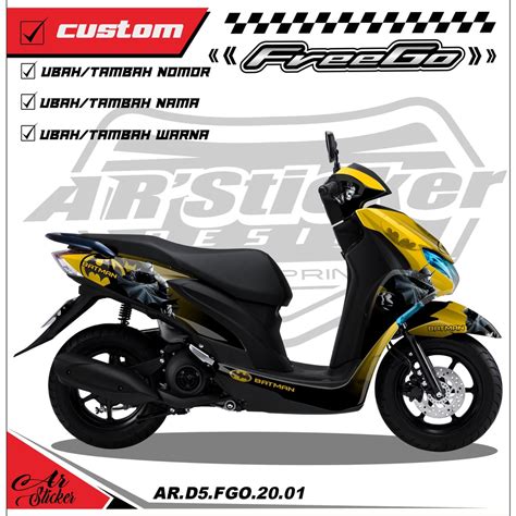 Jual Stikcer Decal Motor Yamaha Freego Full Body Stiker Dekal Freego