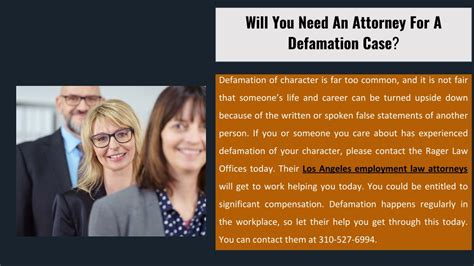 Ppt How To Deal With Defamation Of Character Powerpoint Presentation