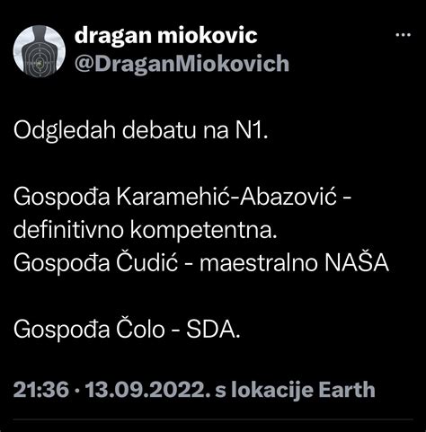 Nedim On Twitter Kompetentna Ali Kad Vi E Nije U Sda Ina E Je