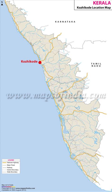 Kozhikode In Kerala Map - Bobbie Stefanie