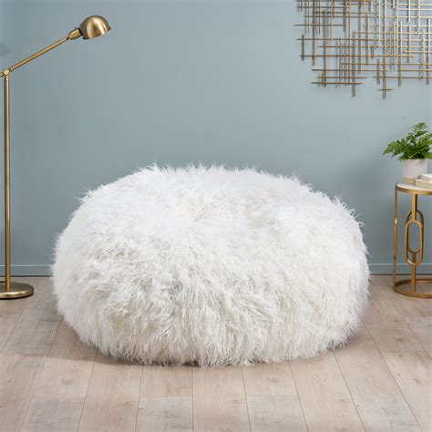 Lycus Faux Fur Bean Bag Chair – GDF Studio