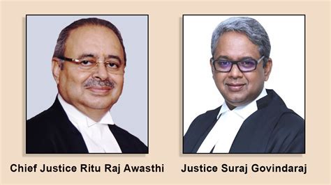 Karnataka High Court Chief Justice Ritu Raj Awasthi Spotlight This Week