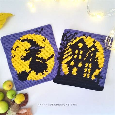 Spiderweb Halloween Coasters Free Crochet Pattern Video