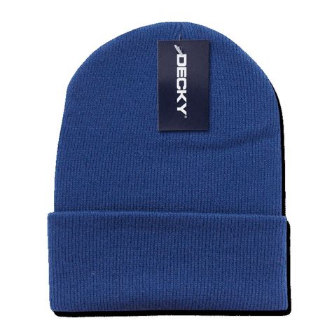 Decky Long Beanies Beany For Men Women Cuffed Knit Ski Snowboard Cap