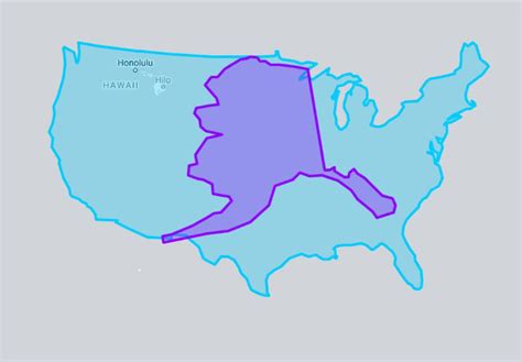 Size of Alaska vs the lower 48 states : r/interestingasfuck