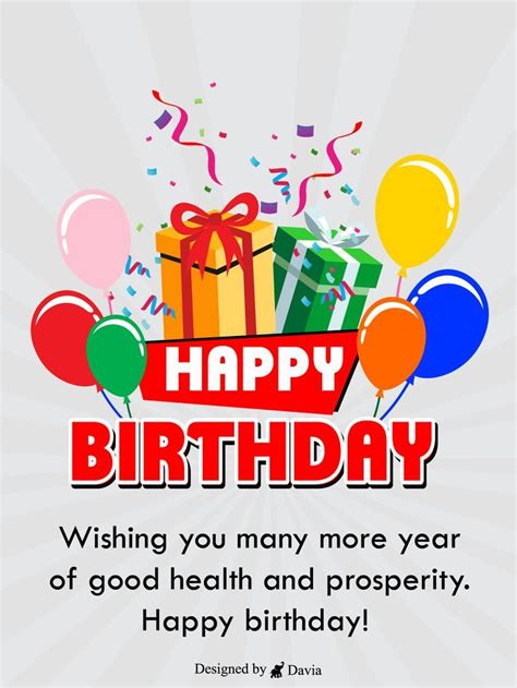 Good Health Prosperity Newly Added Birthday Cards Birthday