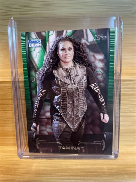 Topps Wwe Undisputed Tamina Smack Down Parallel Ebay