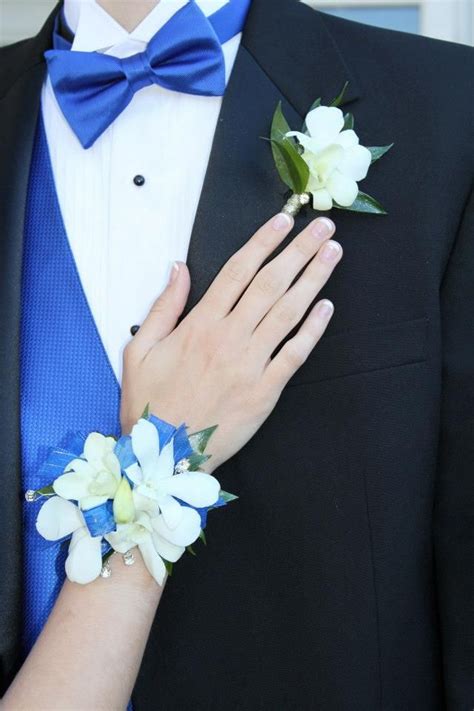 Corsage With Royal Blue Dress Corsage Prom