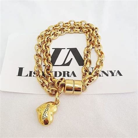 Conjunto Dourado Pulseiras Corrente A O Banho Ouro Elo Portugu S