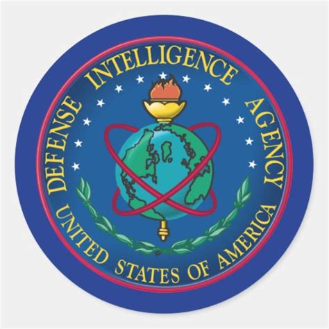 Defence Intelligence Agency Round Sticker Zazzle