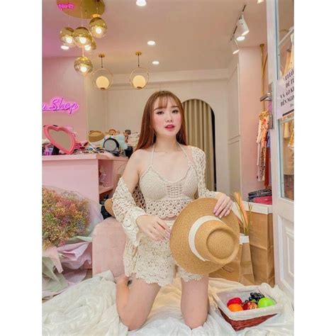 Set Bikini Đi Biển 3 Món Quần Áo Bra Khoác Choàng Có Bán Rời Đồ Bộ Đi Biển nữ BigBuy360