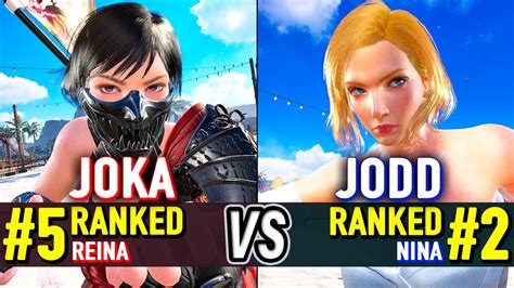 T8 JOKA 5 Ranked Reina Vs JODD 2 Ranked Nina Tekken 8 High