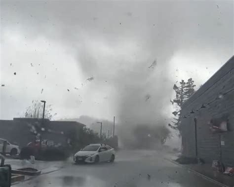 Watch Twister Rips Through Northern California Town Hundreds Of Miles