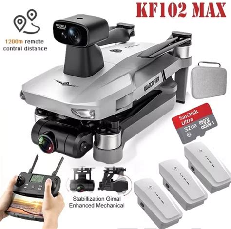 Drone Kf Max Sensor De Obst Culos Gps Gimbal Baterias