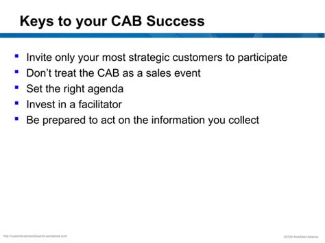 Customer Advisory Boards Best Practices Ppt