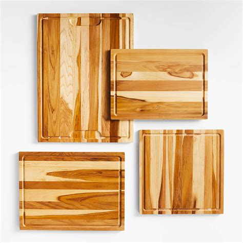 Crate And Barrel Teak Reversible Cutting Board Crate And Barrel