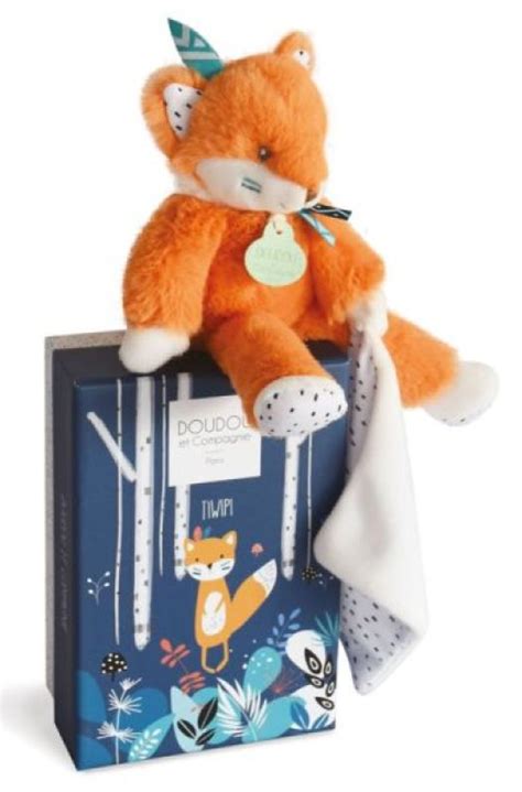 Doudou Et Compagnie Peluche Pantin Avec Doudou Renard Tiwipi