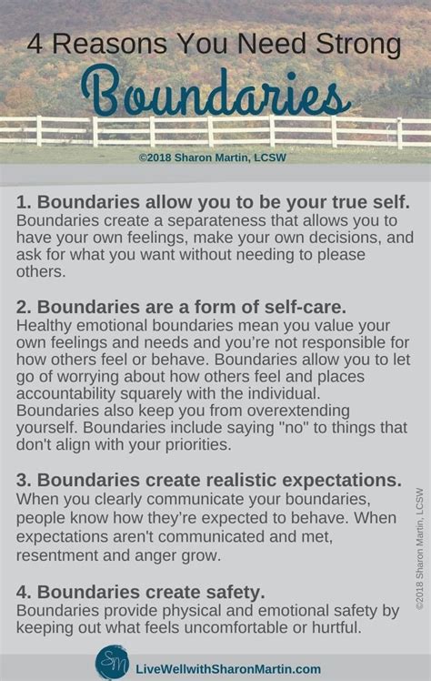 What Are Boundaries And Why Do I Need Them Live Well With Sharon Martin