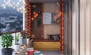 Balcony Diwali Light Decoration Ideas | DesignCafe