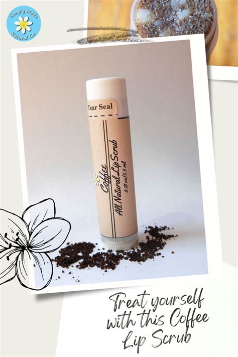 Exfoliating Coffee Lip Scrub Natural Coffee Lip Scrub Etsy