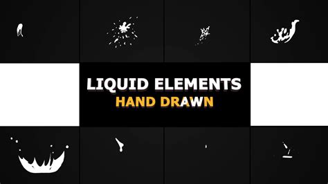 Premiere Pro Template Hand Drawn Liquid Elements Transitions SBV