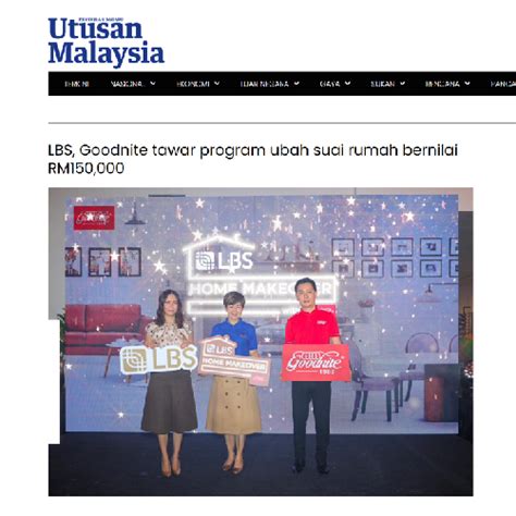 Utusan Malaysia LBS Goodnite Tawar Program Ubah Suai Rumah Bernilai