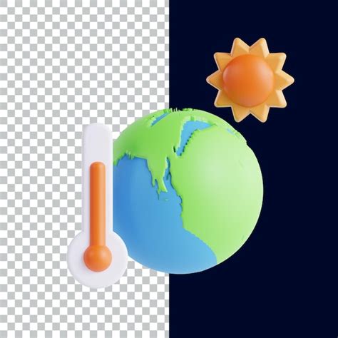 Mudan A Clim Tica D Icon Render Design De Ativos D Ilustra O De