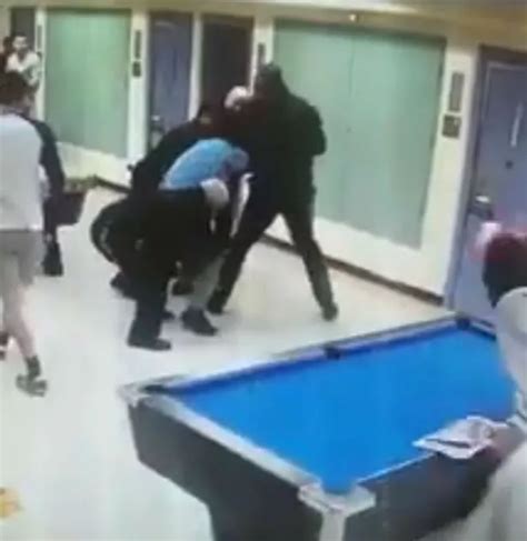 Violent Brawl At Uk Prison Sees Out Of Control Inmate Flatten Guard To