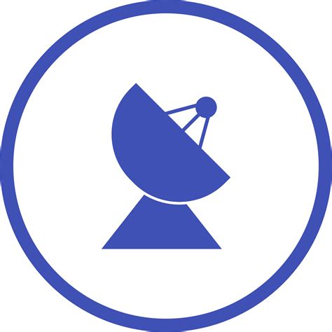 icono de glifo de vector de antena parabólica único 17068819 Vector en