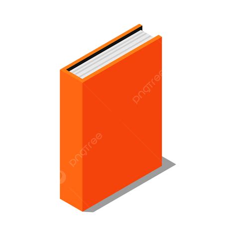 Books Vertical Clipart Transparent Background Orange Book Stand