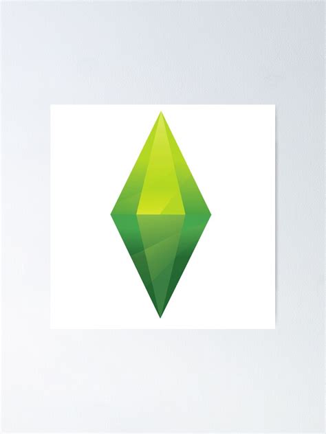 The Plumbob Sims Poster For Sale By Cadac1234 Redbubble