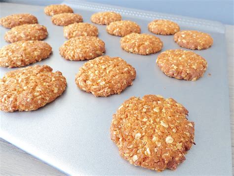 Biscuits Anzac Biscuits Flocons D Avoine Noix De Coco