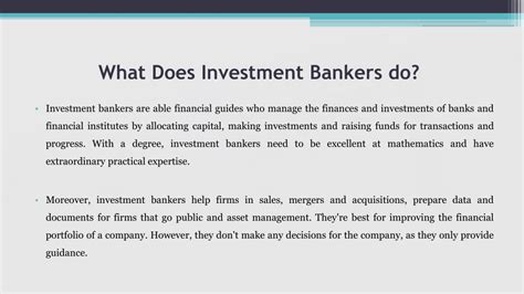 Ppt How To Become An Investment Banker Powerpoint Presentation Free