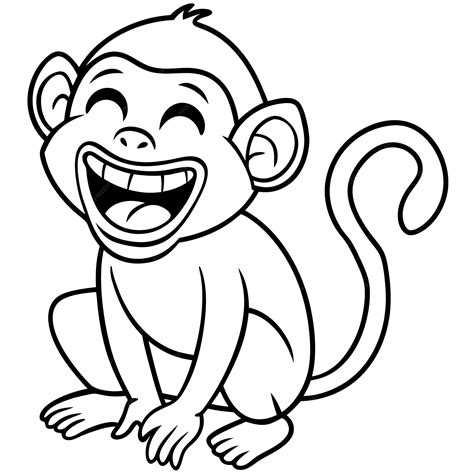 Premium Vector Finger Monkey Laughs Icon Vector