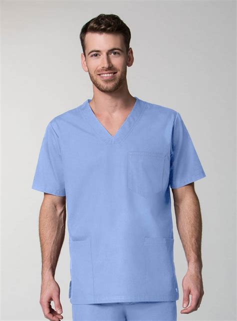 Top V Neck 3 Pocket Half Sleeve Unisex In 65 Polyester 35 Cotton 525 Cheap Scrubs Tops