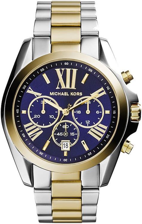 Women S Two Tone Michael Kors Bradshaw Chronograph Watch Mk5976