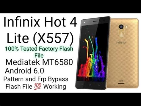 Infinix Hot Lite X Tested Factory Flash File Youtube