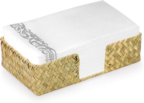 Amazon Sumnacon Napkin Holder Seagrass Guest Towel Holder Tray For